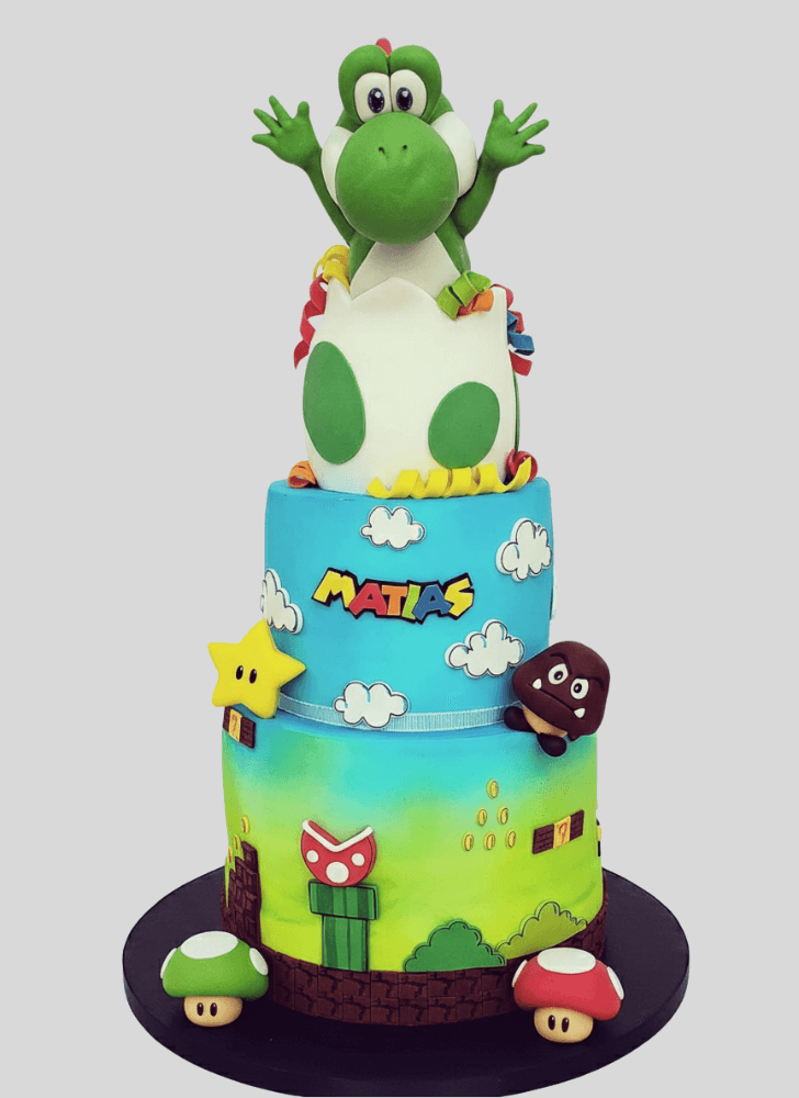 Wonderful Yoshi Cake Design