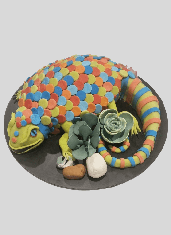 Inviting Chameleon Cake