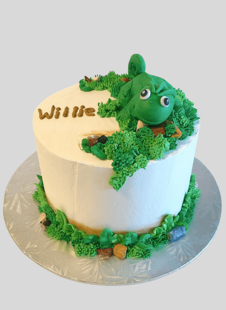 Lovely Chameleon Cake Design