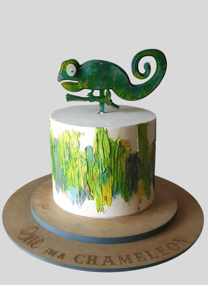 Radiant Chameleon Cake