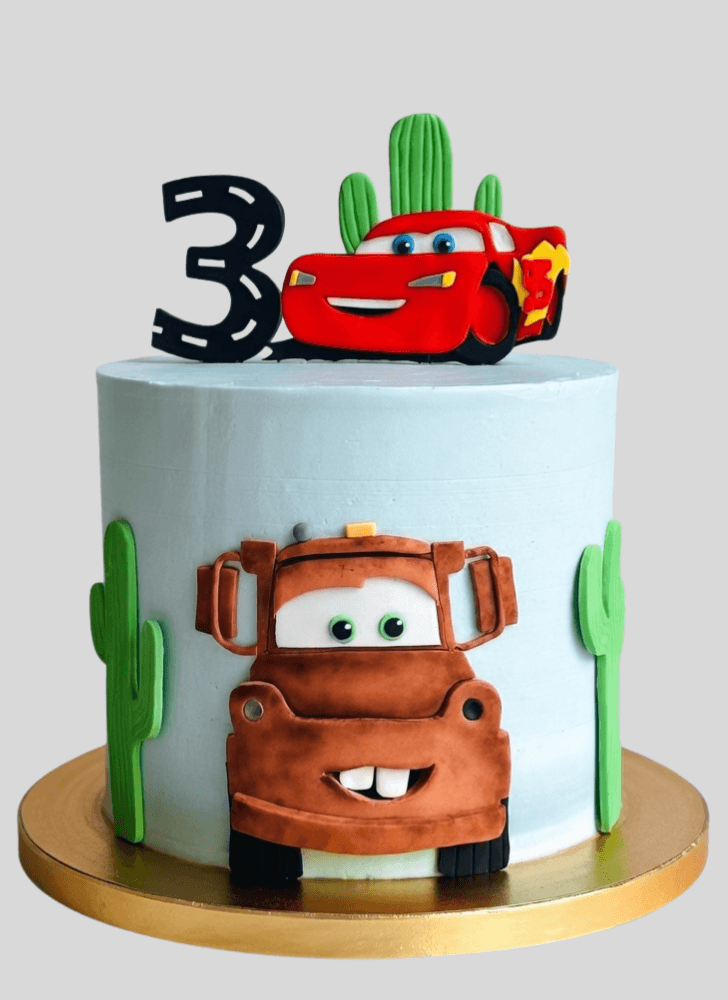Admirable Disney Car Cake Design