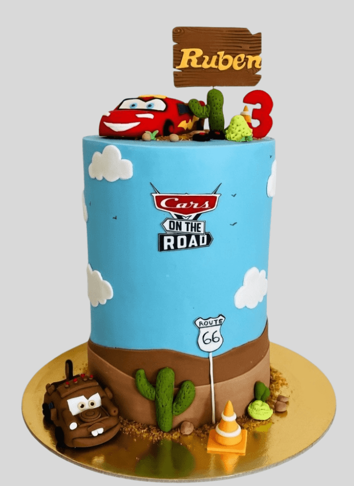 Adorable Disney Car Cake
