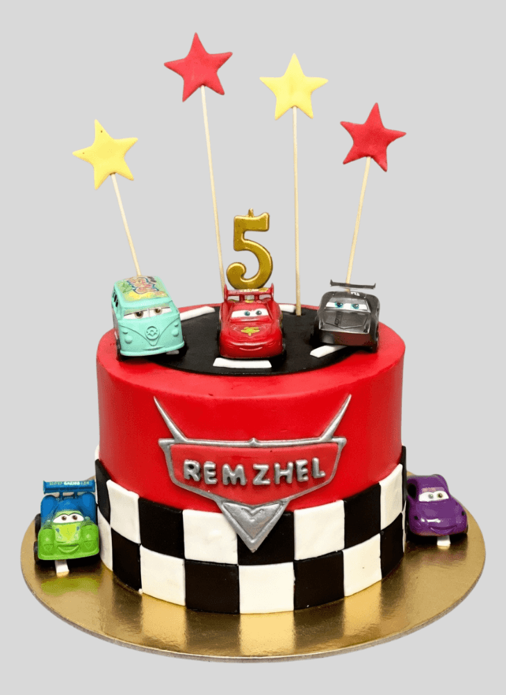 Alluring Disney Car Cake