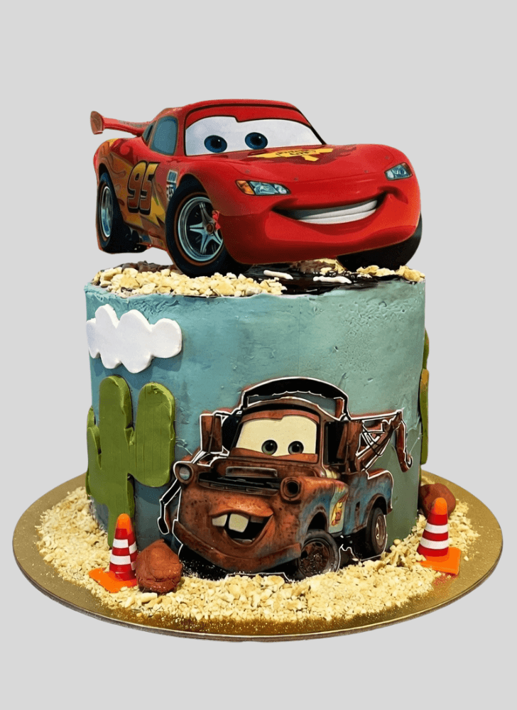 Beauteous Disney Car Cake