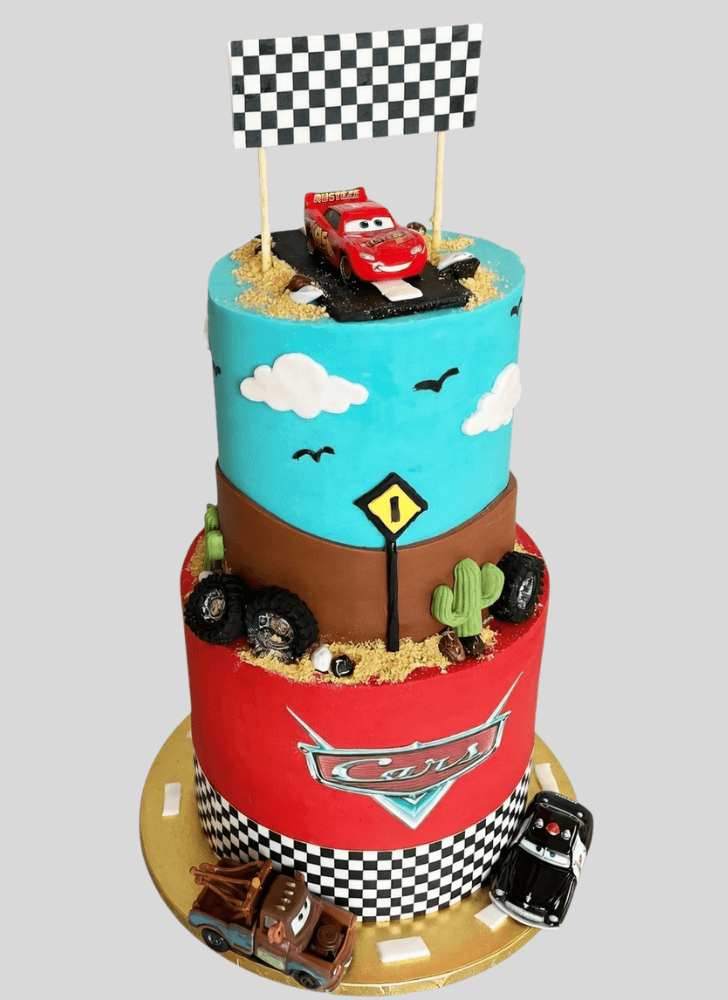 Captivating Disney Car Cake