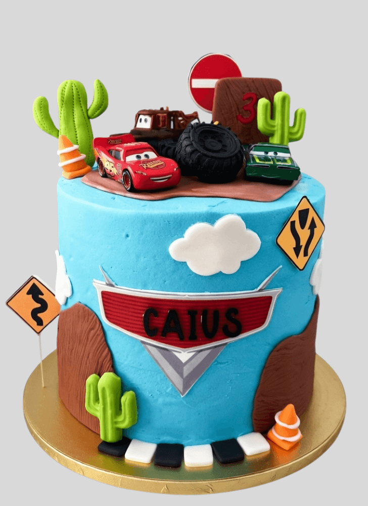 Charming Disney Car Cake