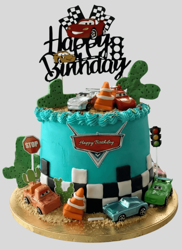 Enticing Disney Car Cake