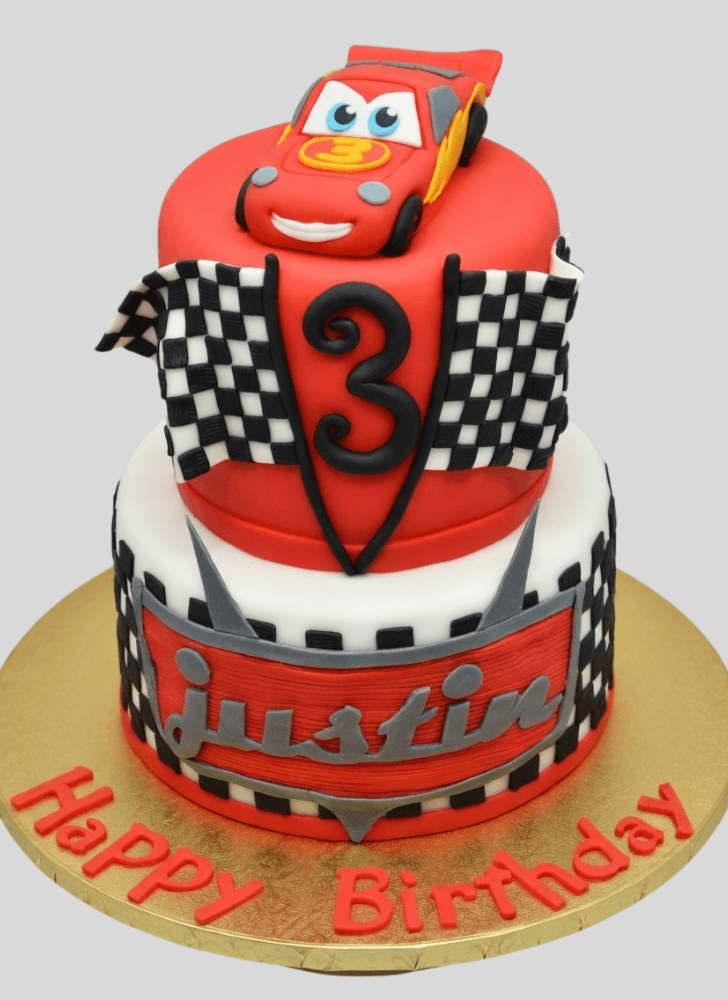 Exquisite Disney Car Cake