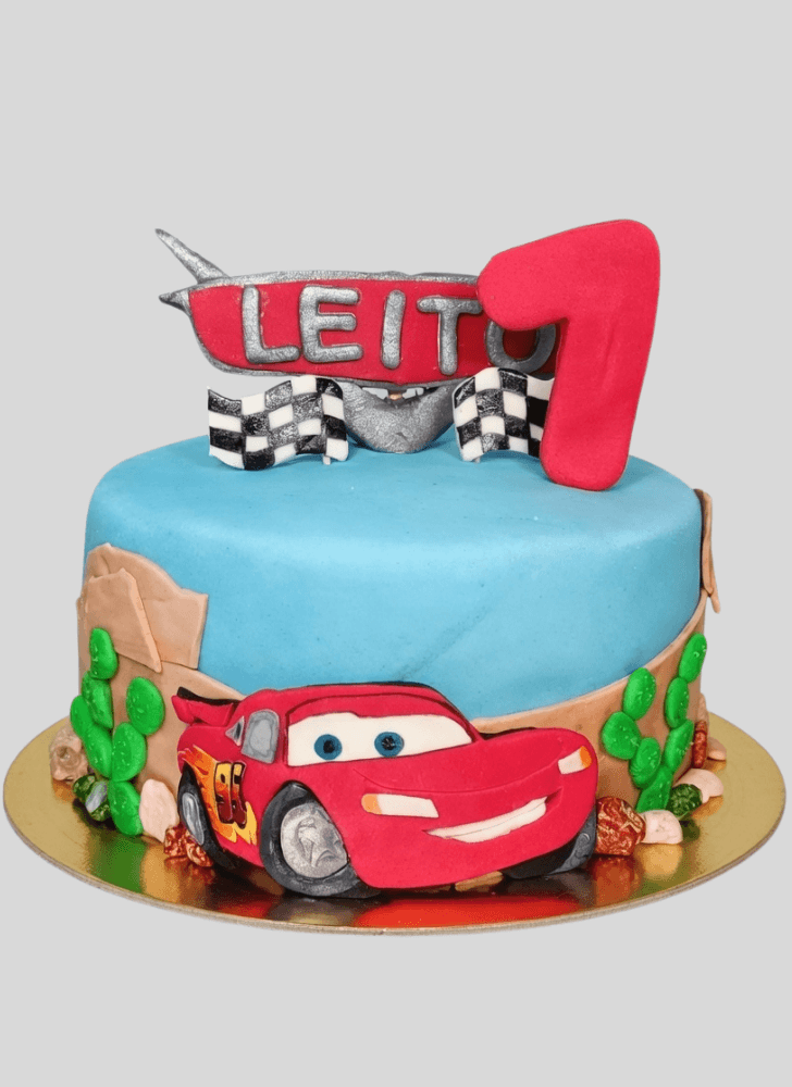 Graceful Disney Car Cake