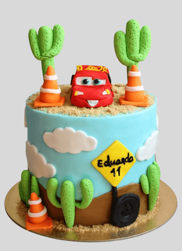 Handsome Disney Car Cake