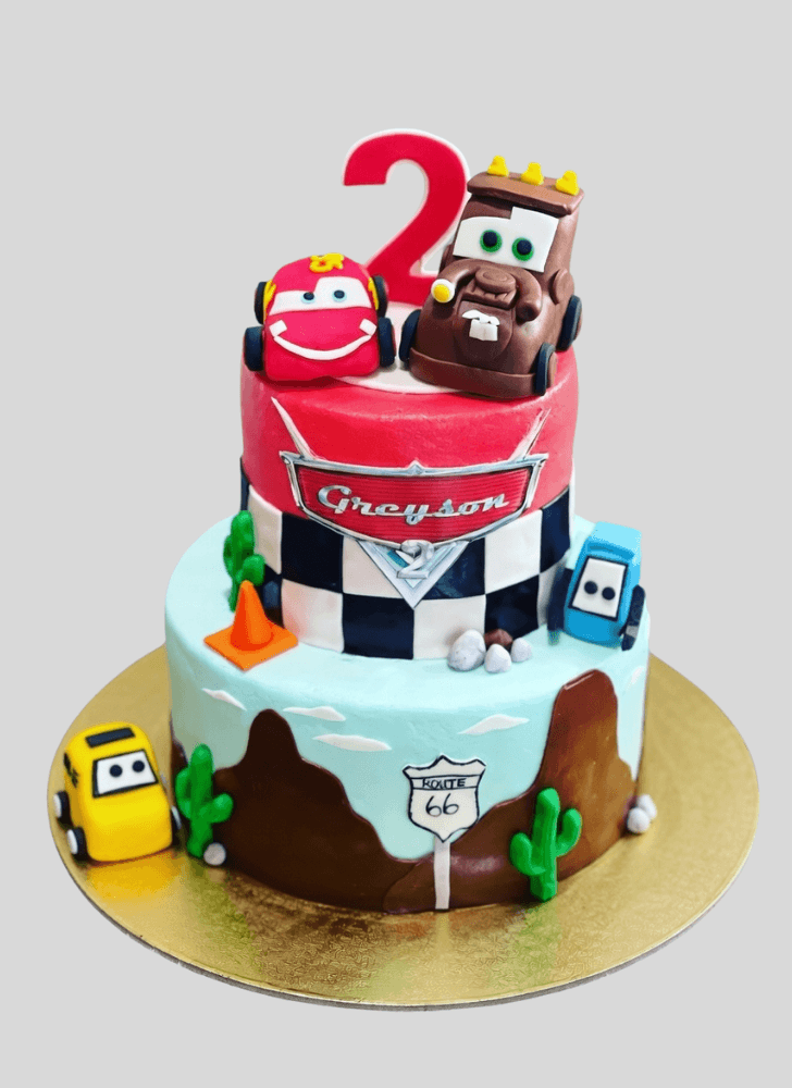 Inviting Disney Car Cake