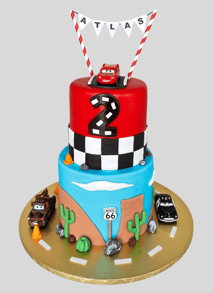 Mesmeric Disney Car Cake