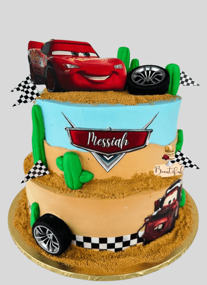 Nice Disney Car Cake