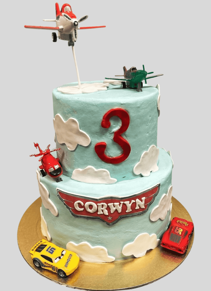 Pretty Disney Car Cake