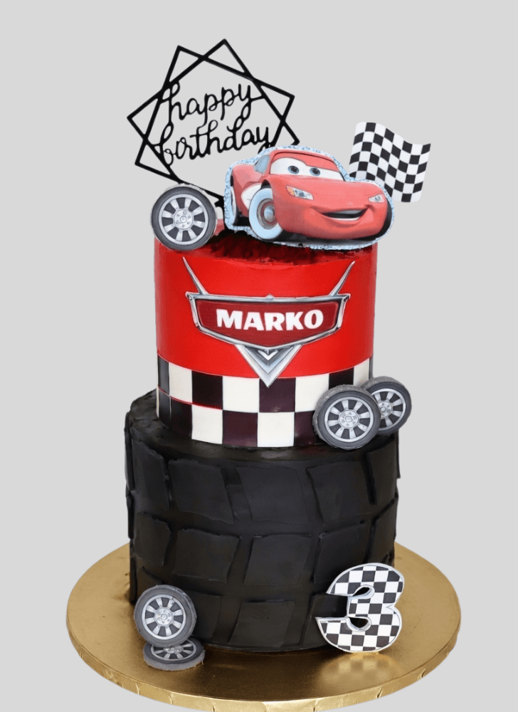 Radiant Disney Car Cake
