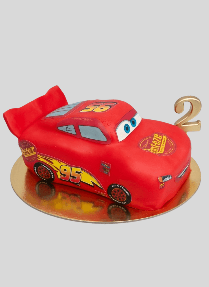 Resplendent Disney Car Cake