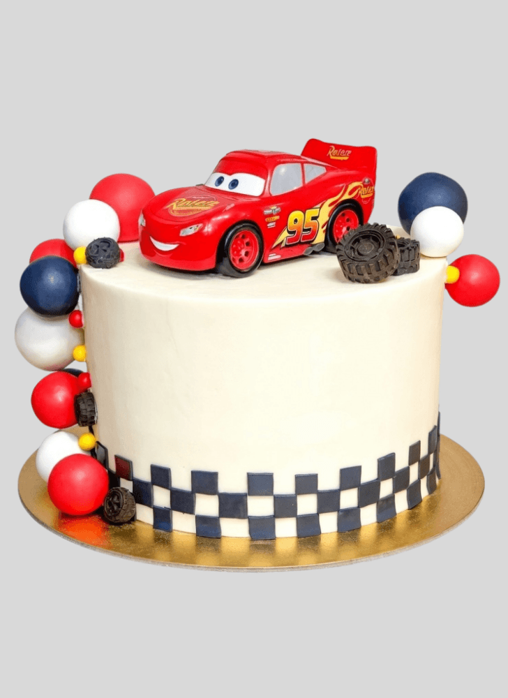 Shapely Disney Car Cake