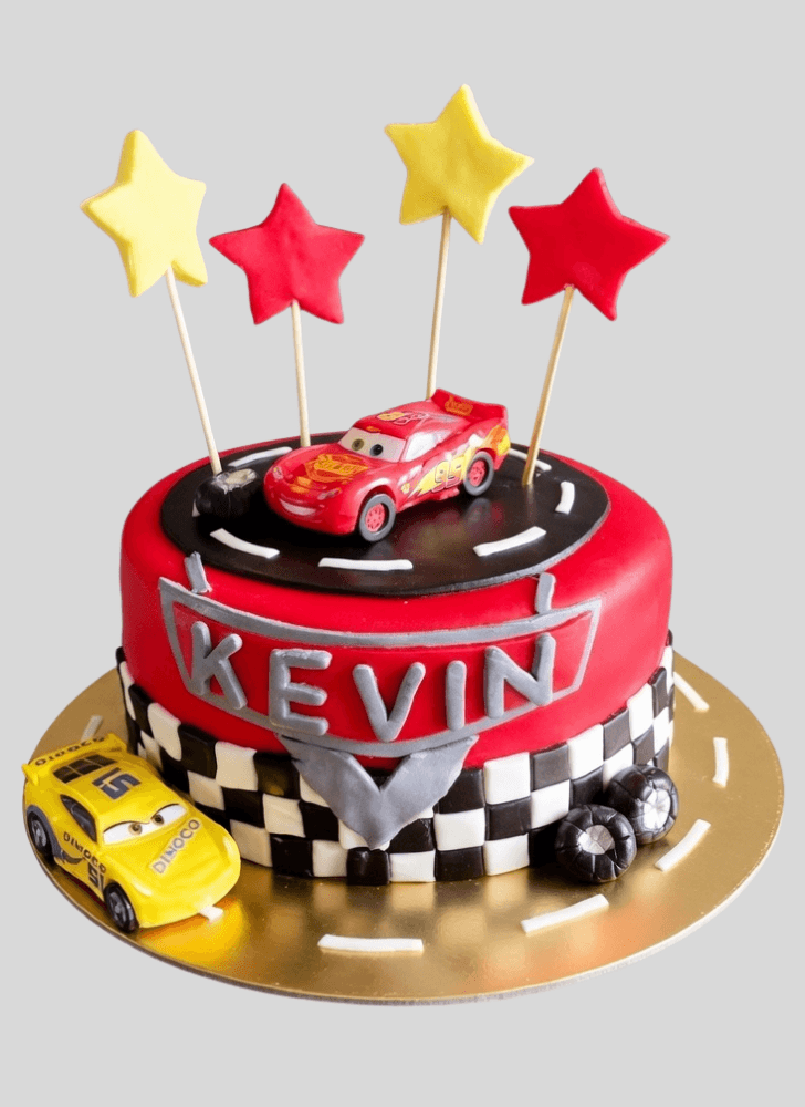 Slightly Disney Car Cake