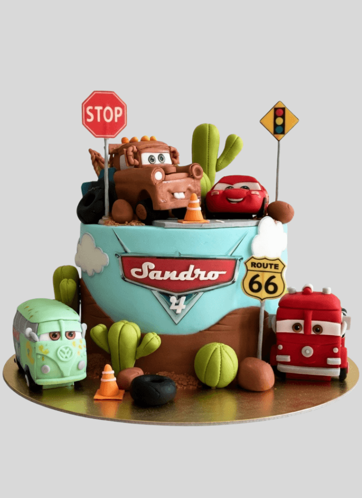 Superb Disney Car Cake