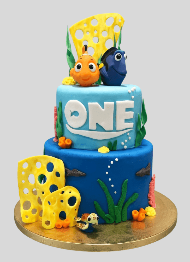 Captivating Finding Dory Cake