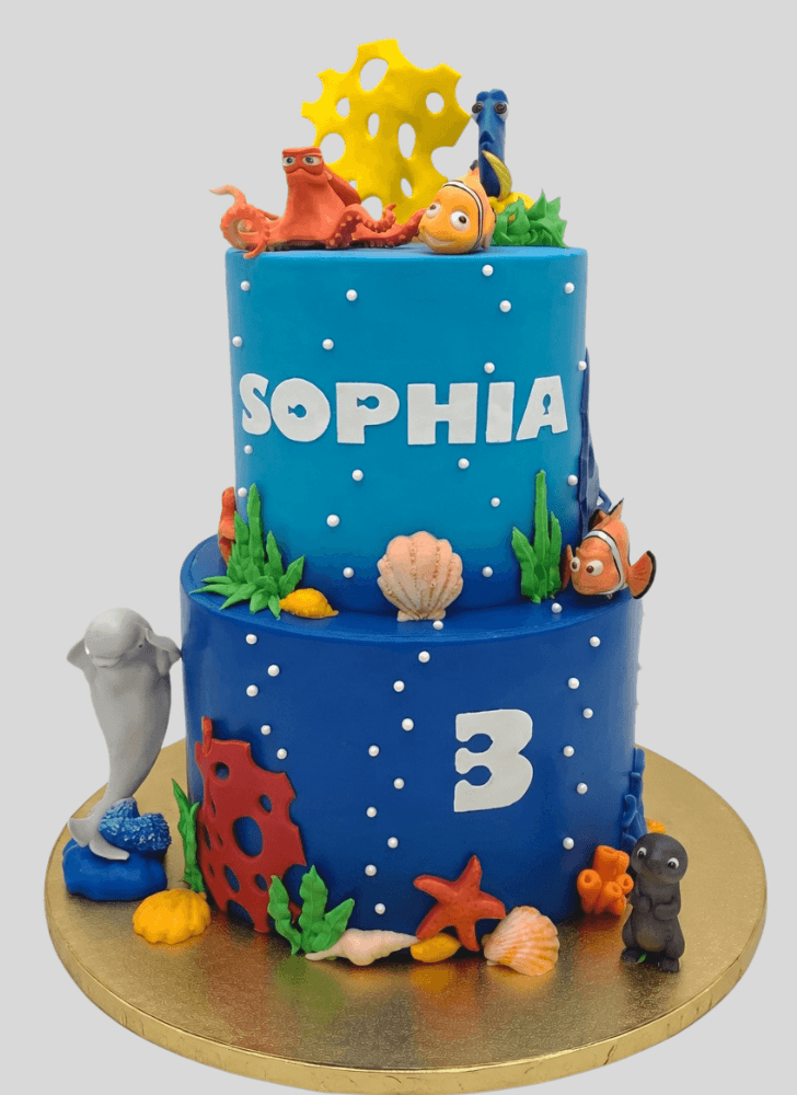 Cute Finding Dory Cake