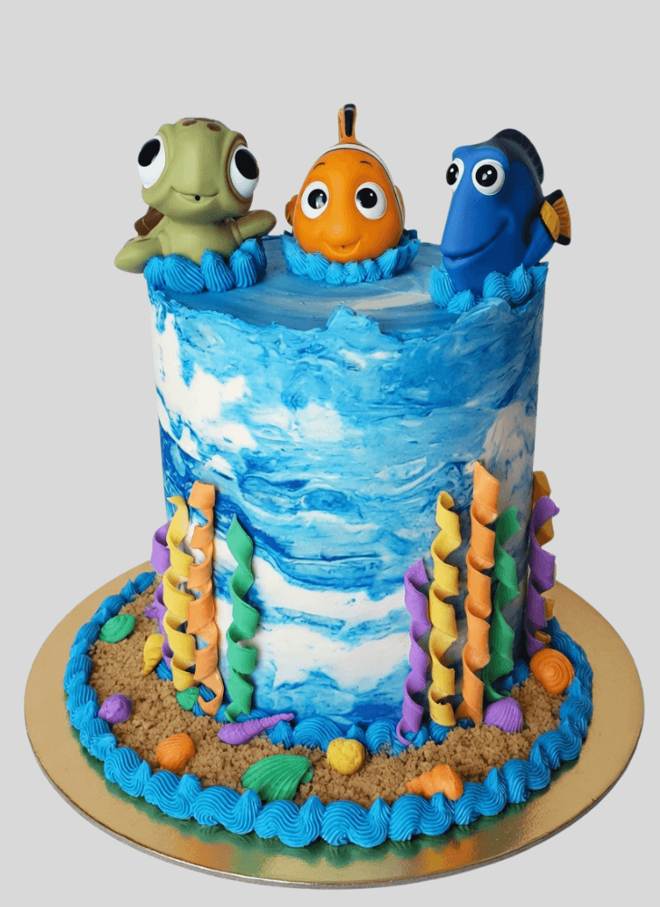 Pleasing Finding Dory Cake