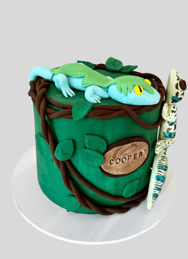 Admirable Gecko Cake Design