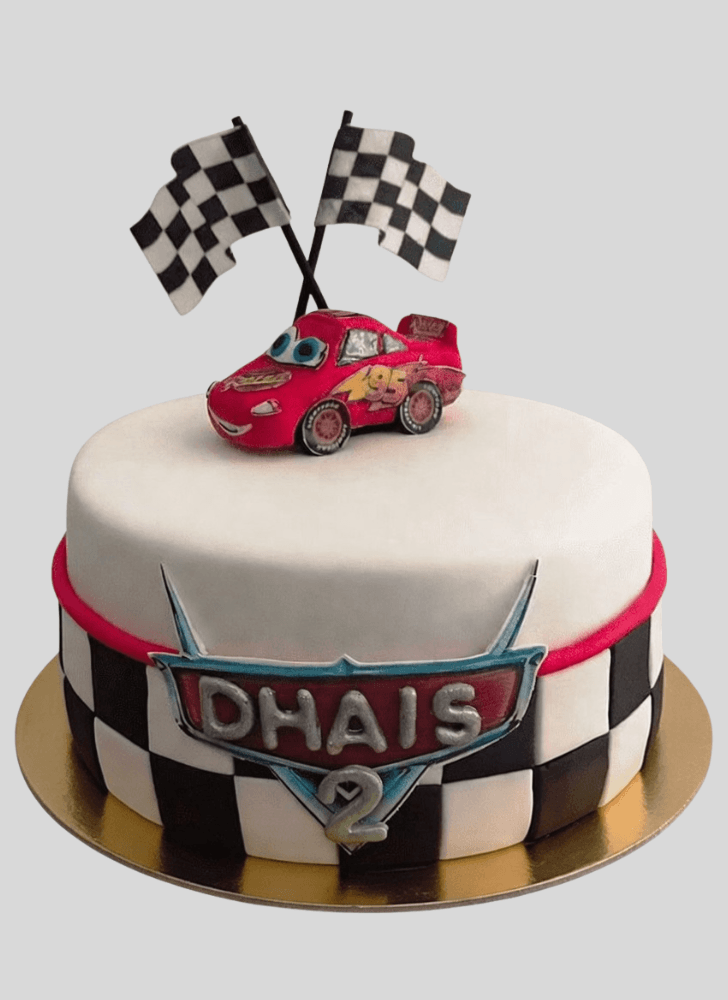 Excellent Lightning Mcqueen Cake