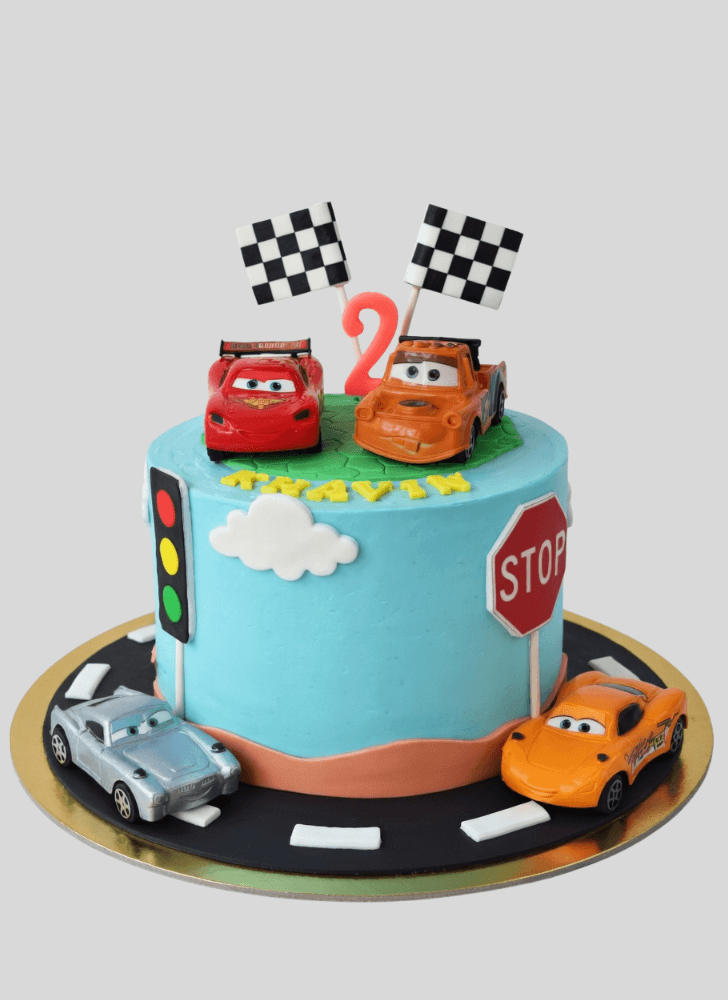 Fetching Lightning Mcqueen Cake