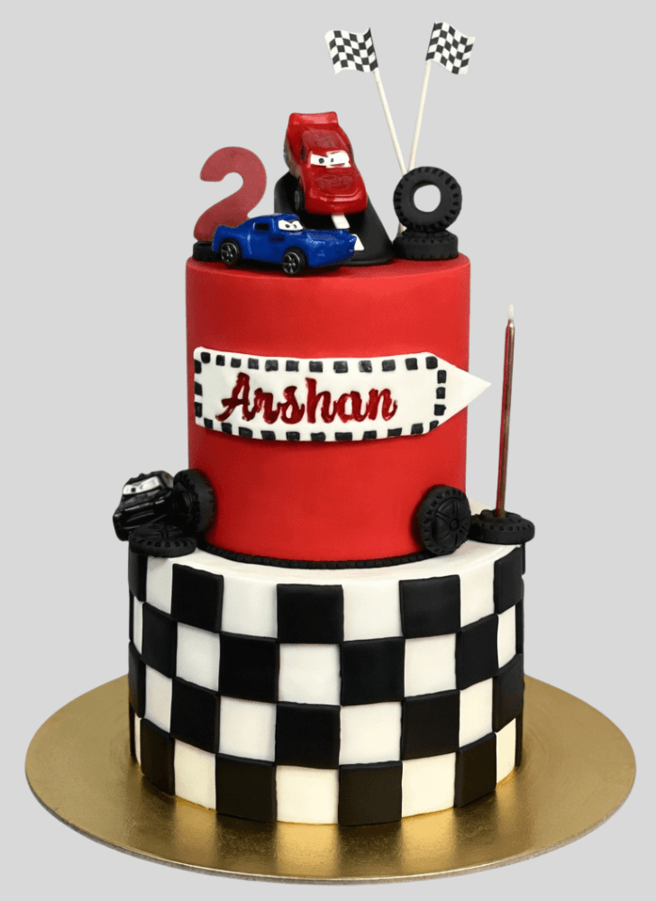 Handsome Lightning Mcqueen Cake