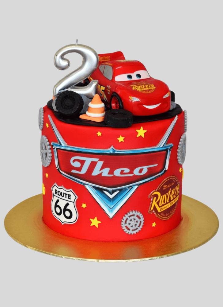 Splendid Lightning Mcqueen Cake