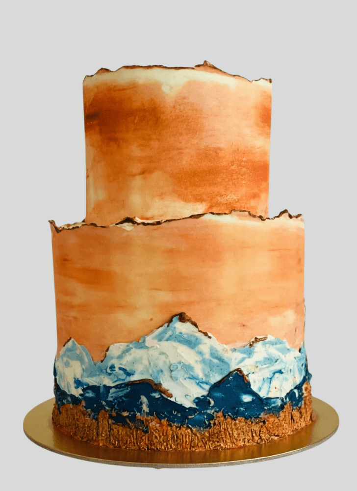 Alluring Mountain Cake