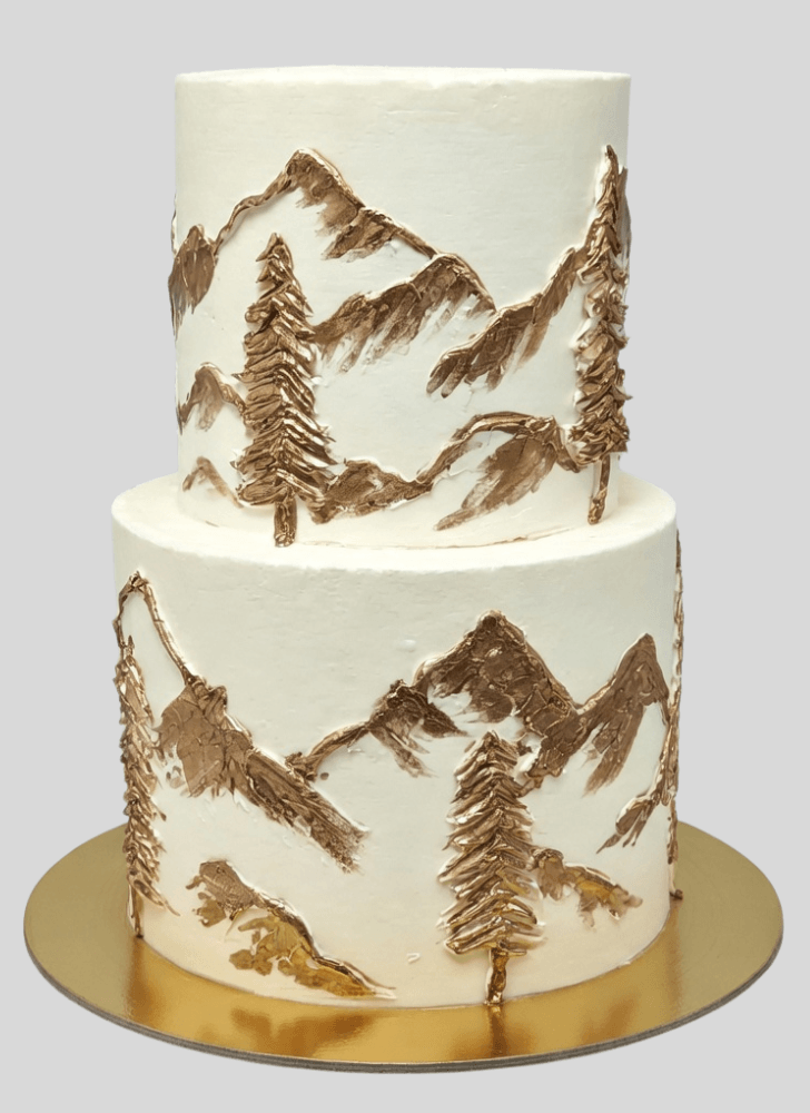 Captivating Mountain Cake