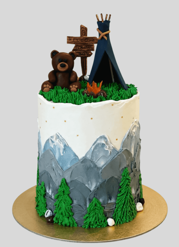 Charming Mountain Cake