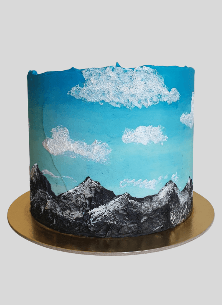 Cute Mountain Cake
