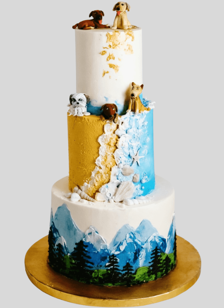 Dazzling Mountain Cake