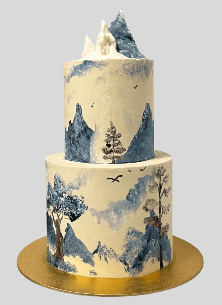 Delicate Mountain Cake