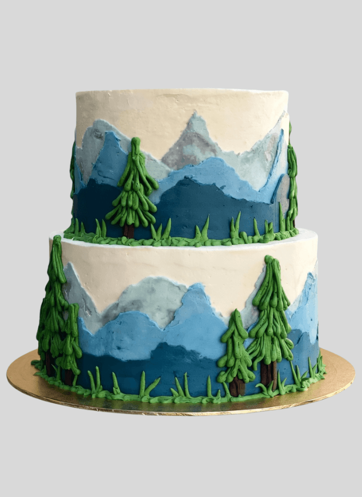 Elegant Mountain Cake