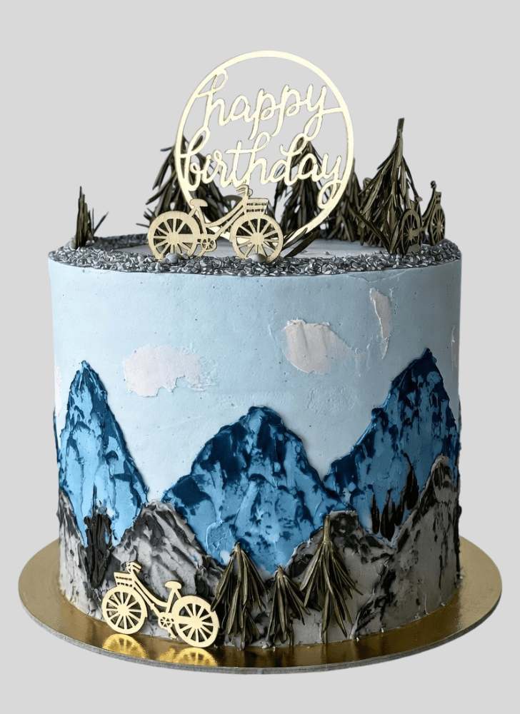 Enthralling Mountain Cake