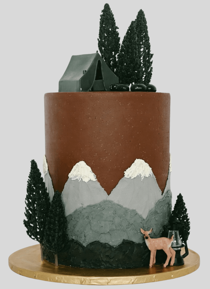 Enticing Mountain Cake