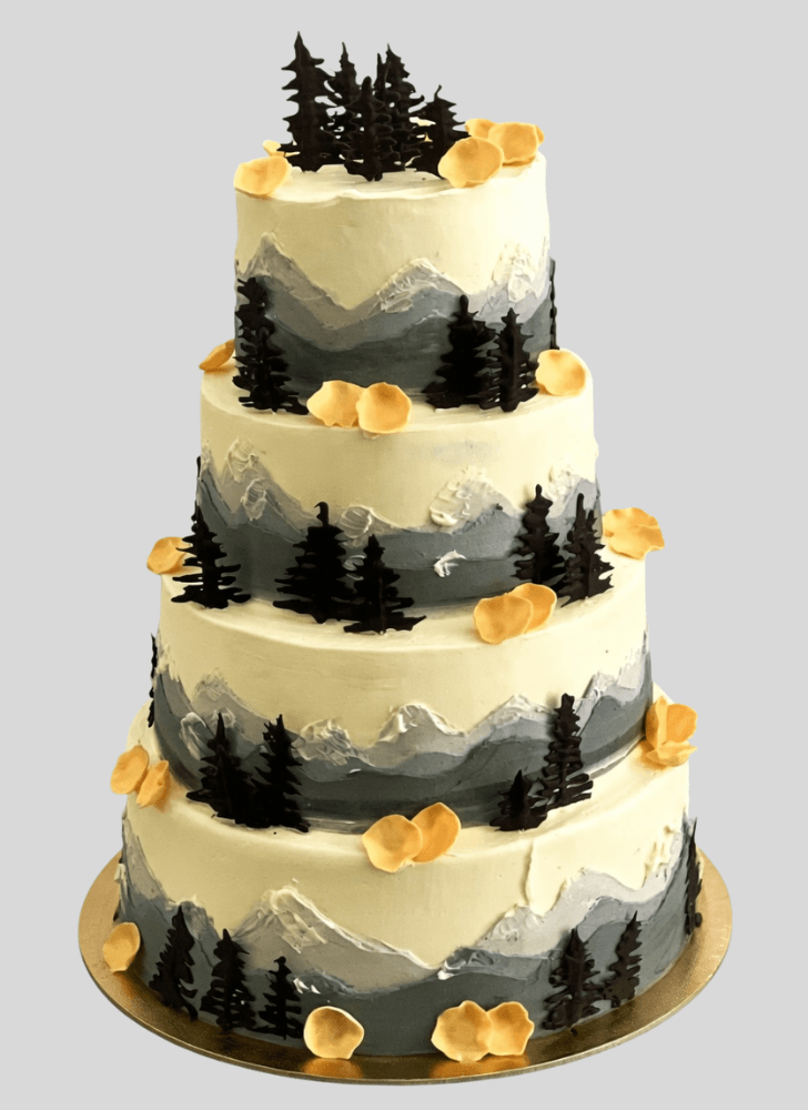Exquisite Mountain Cake
