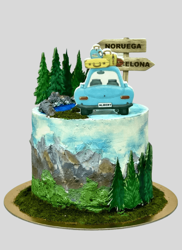Inviting Mountain Cake