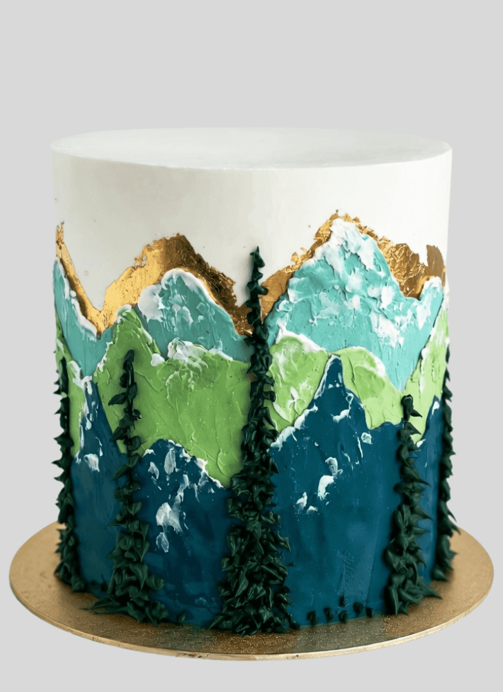 Radiant Mountain Cake