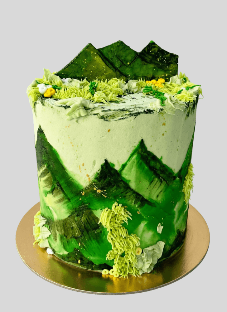 Shapely Mountain Cake