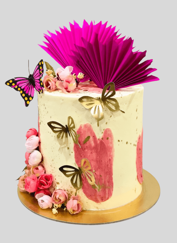 Delicate Palm  Cake
