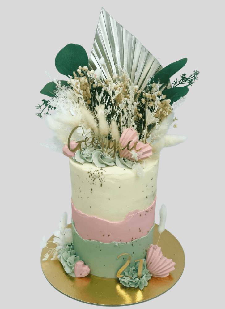 Exquisite Palm  Cake