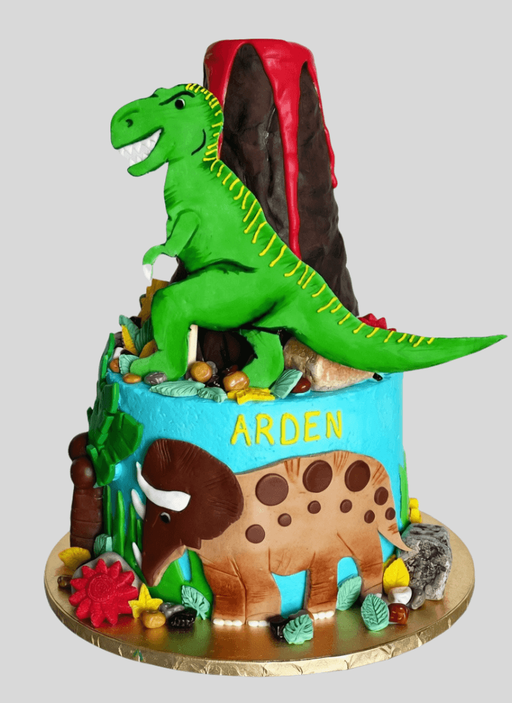 Beauteous Triceratops Cake