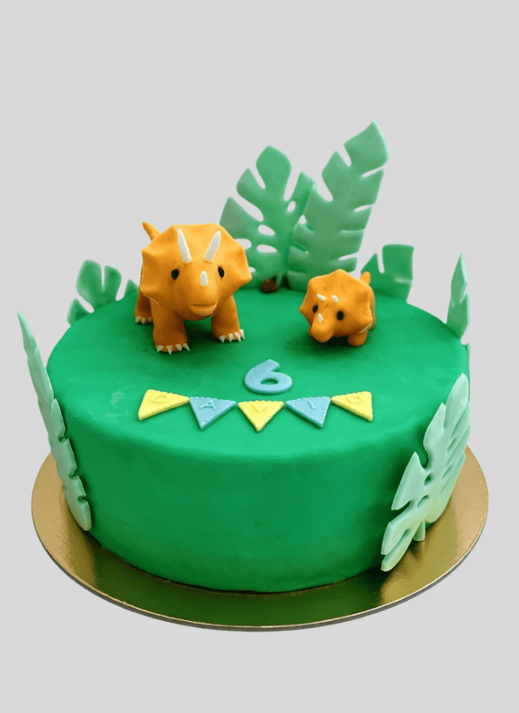 Cute Triceratops Cake