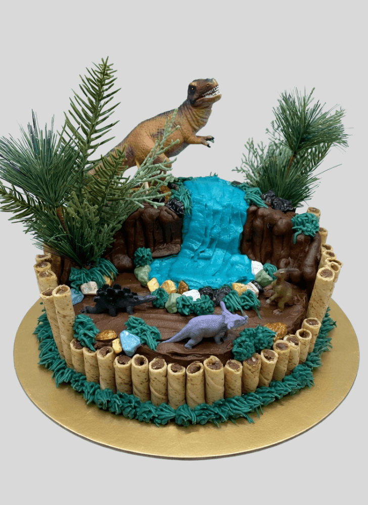 Dazzling Triceratops Cake