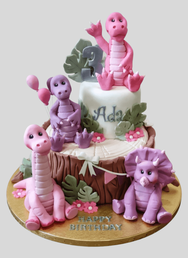 Elegant Triceratops Cake